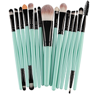 SOLD OUT 15 Piece Cosmetic Brush Set in Aqua